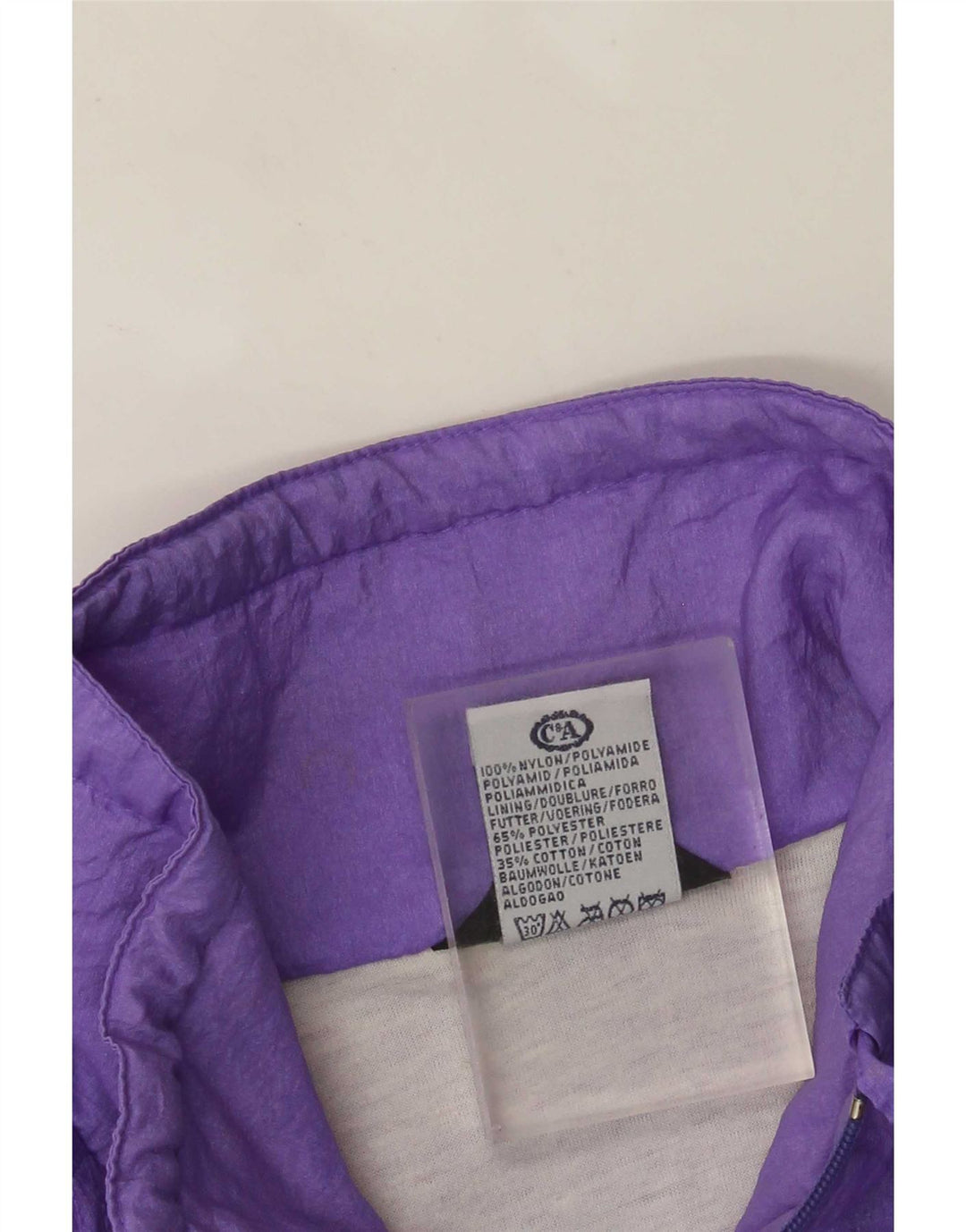 Rodeo Damen Übergroße Regenjacke EU 42 Large Lila Nylon