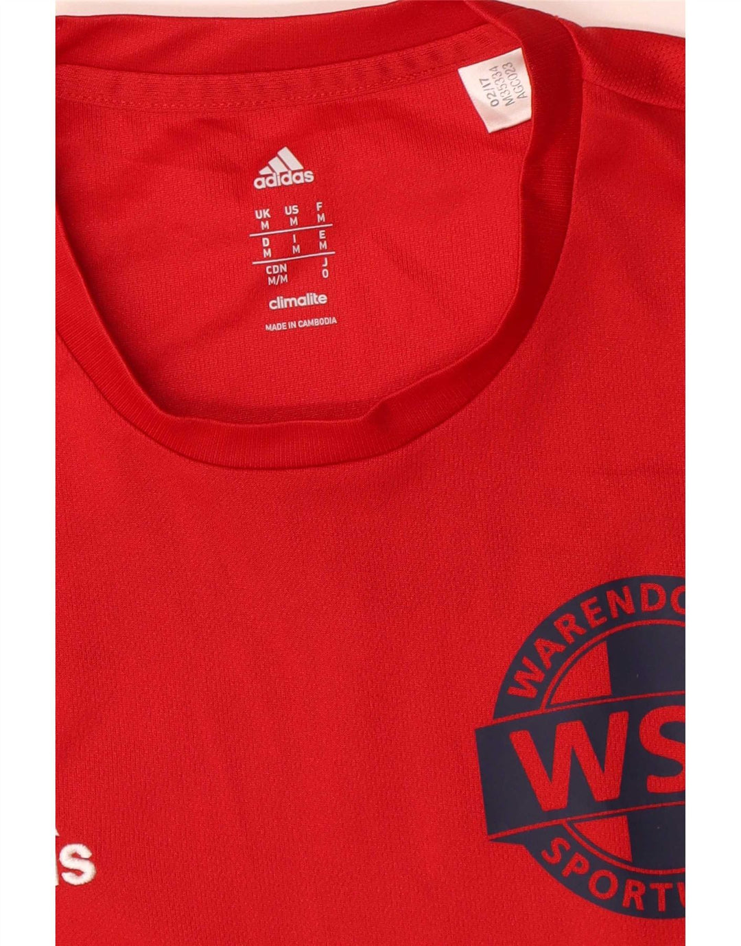 Adidas Herren Warendorfer Sportuninon Graphic T-Shirt Top Medium Rot