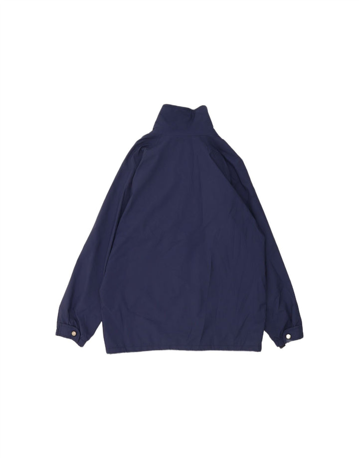 ANZI BESSON Mens Utility Jacket IT 50 Large Navy Blue Polyester