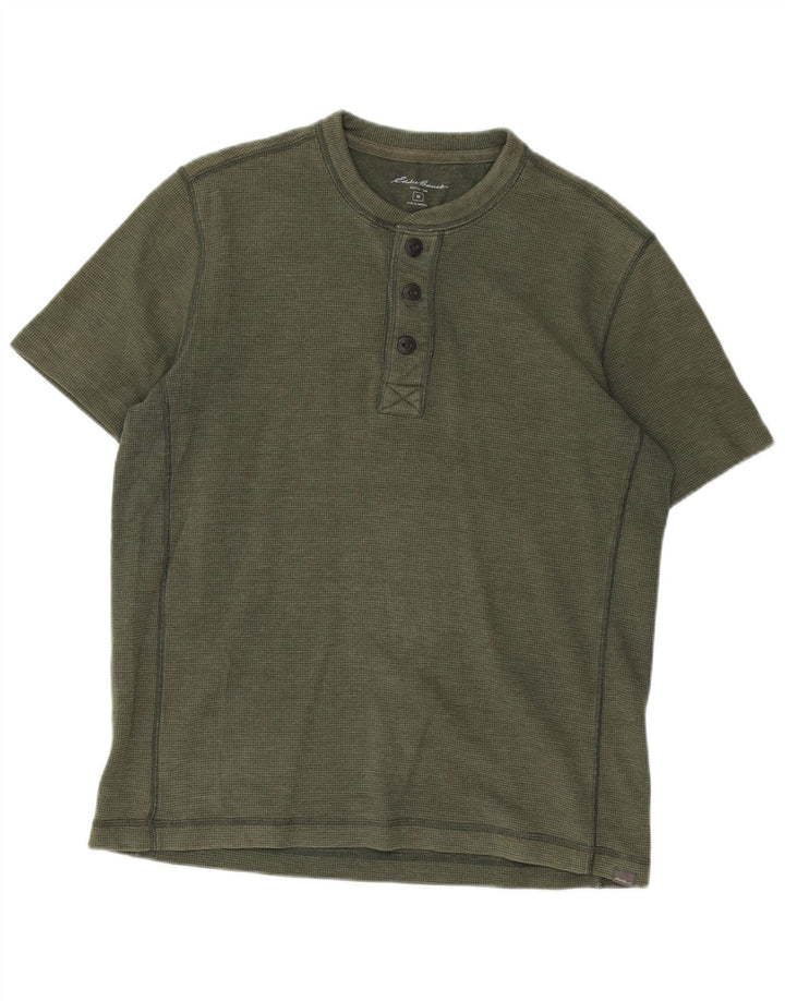 EDDIE BAUER Herren T-Shirt Top mittelgrüne Baumwolle