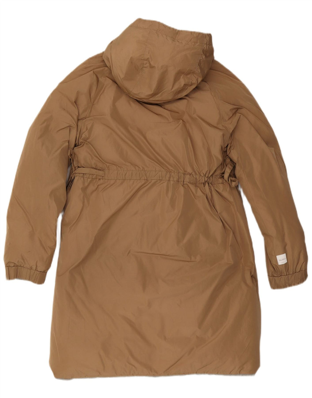 Max Mara Damen-Umkehrmantel mit Kapuze, wattiert, Gr. 10, Beige, Polyamid
