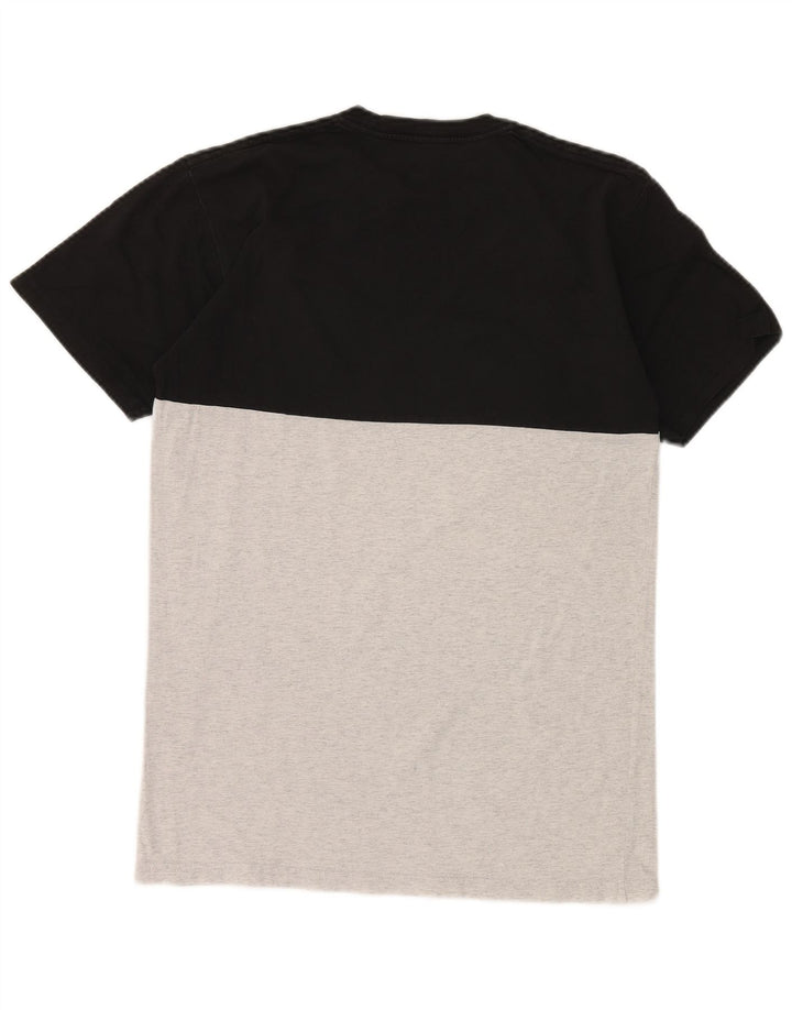 VANS Herren-T-Shirt mit klassischer Passform aus mittelgrauer Colourblock-Baumwolle