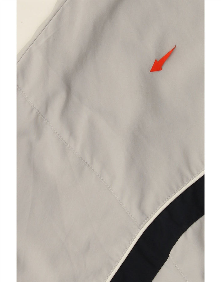 Reebok Herren-Trainingsanzug mit lockerer Passform, Oberteil, Größe S, Grau, Farbblock-Polyester