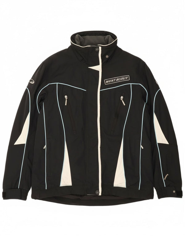 West Scout Damen Windjacke UK 16 Large Schwarz Colourblock Nylon