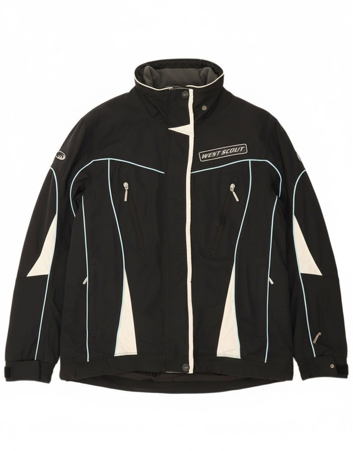 West Scout Damen Windjacke UK 16 Large Schwarz Colourblock Nylon
