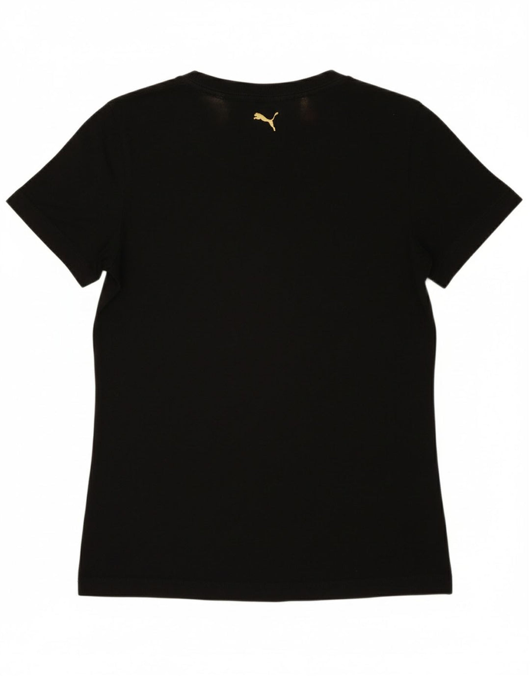 PUMA Womens T-Shirt Top UK 12 Medium Black Vintage Puma and Second-Hand Puma from Messina Hembry 