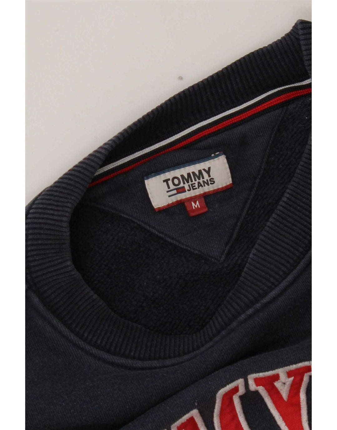 Tommy Hilfiger Damen-Sweatshirt mit Grafik, Gr. 14, mittleres Marineblau