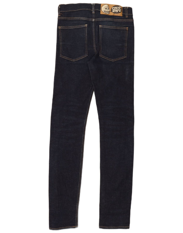 Cheap Monday Damen Skinny Jeans W33 L34 Marineblaue Baumwolle