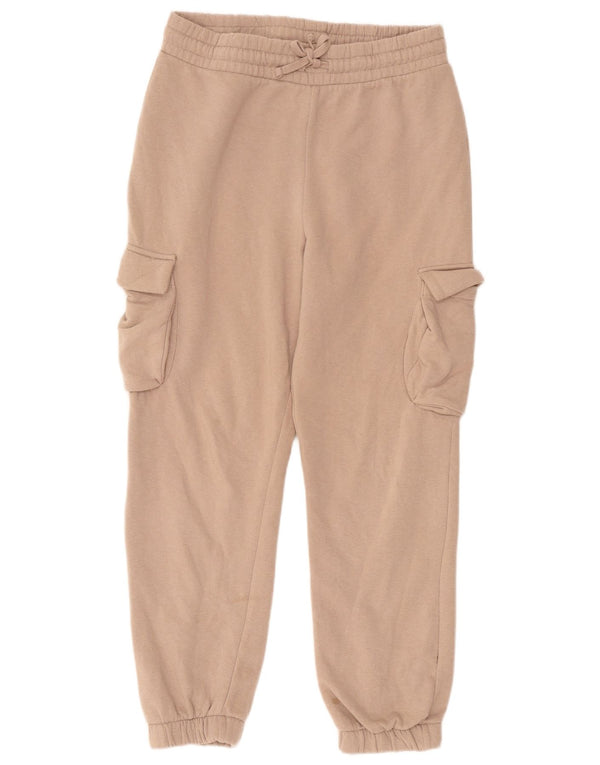 Zara Damen Cargo-Trainingshose, Jogginghose, UK 14, Größe L, Beige, Baumwolle