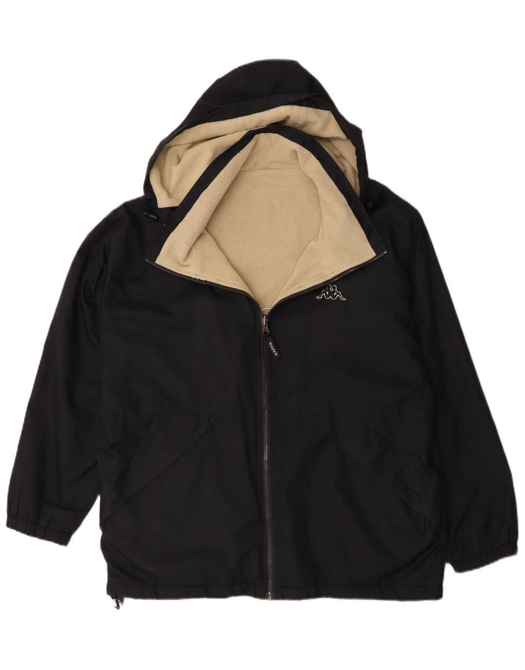 Kappa Herren Kapuzen-Wendejacke UK 36 Small Marineblau