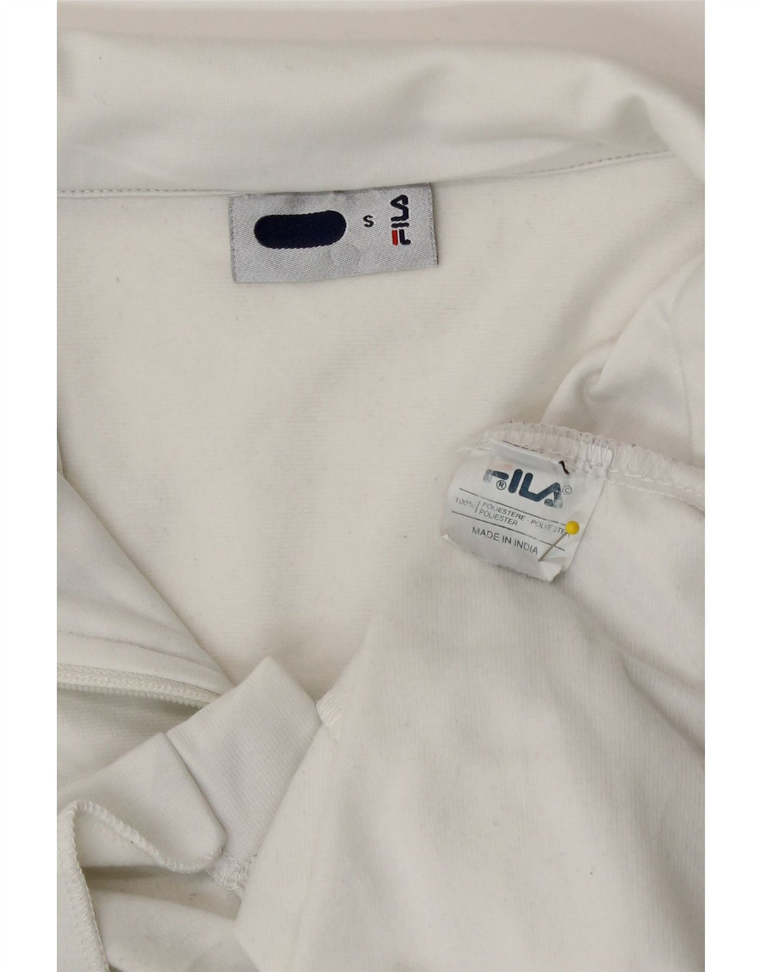Fila Herren-Trainingsanzug-Oberteil, Jacke, Größe S, Weiß, Polyester