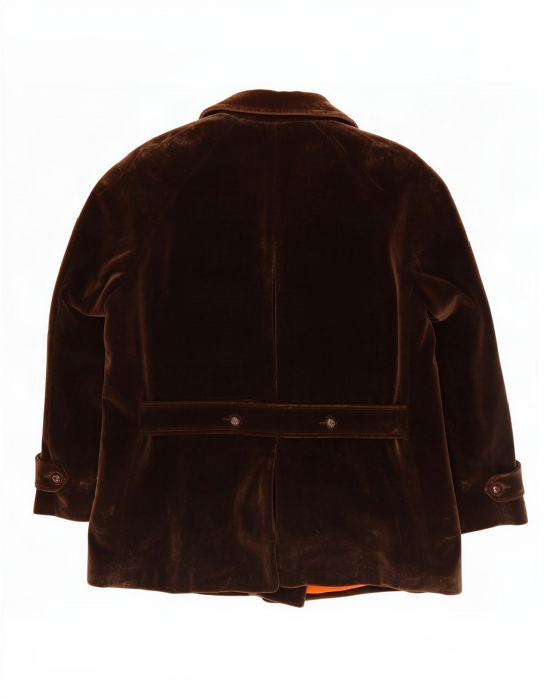 Capalbio Herren-Blazer, zweireihig, Samt, Gr. 40, Braun