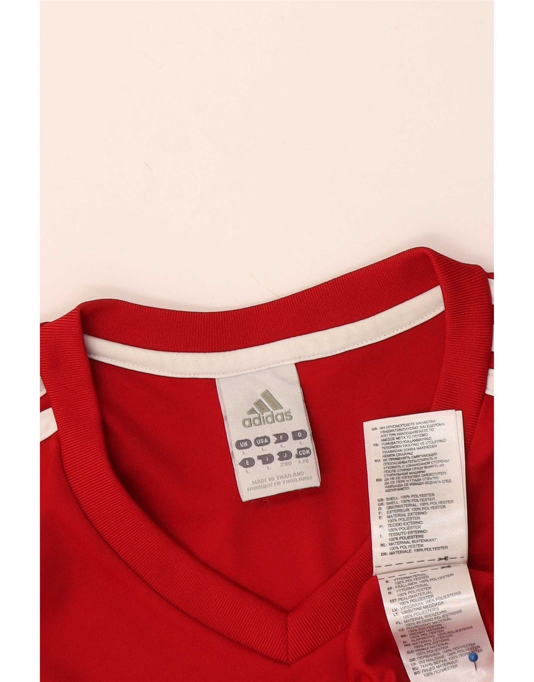 Adidas Herren Climalite T-Shirt Top Large Rot Polyester