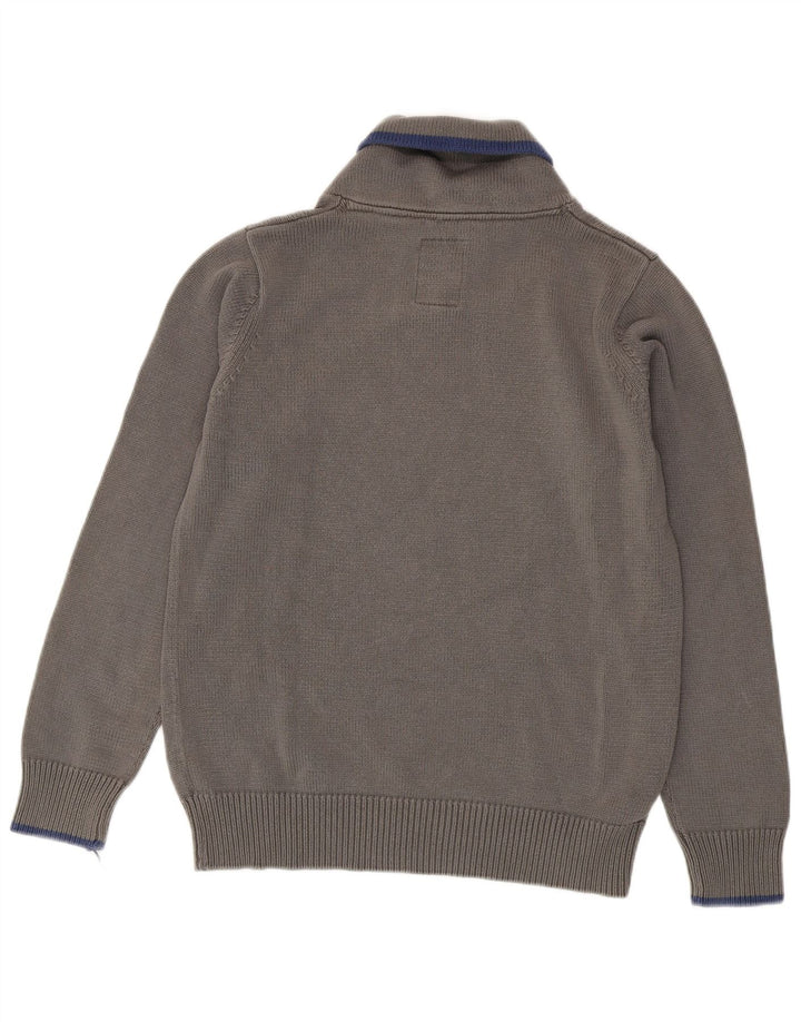 G-Star Herren-Pullover mit Schalkragen, XL, graue Baumwolle