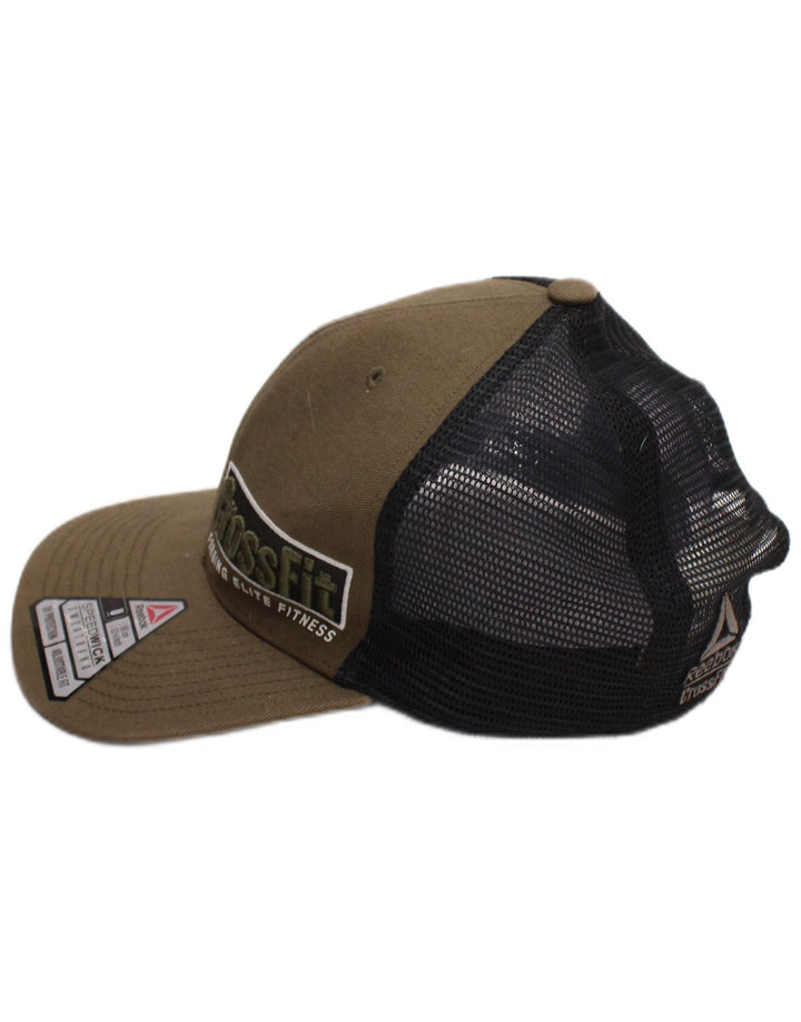 Reebok Herren Graphic Trucker Cap, Einheitsgröße, Khaki, Colourblock-Baumwolle