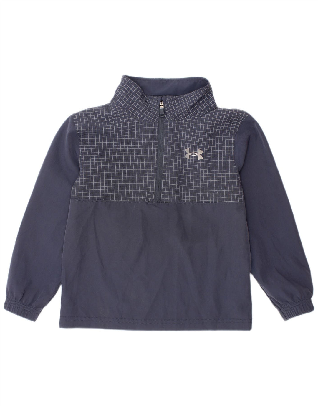 UNDER ARMOUR Jungen-Trainingsanzug mit grafischem Pullover, 2–3 Jahre, marineblau kariert