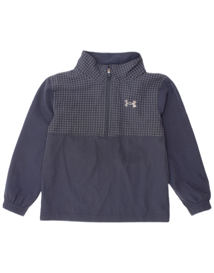 UNDER ARMOUR Jungen-Trainingsanzug mit grafischem Pullover, 2–3 Jahre, marineblau kariert