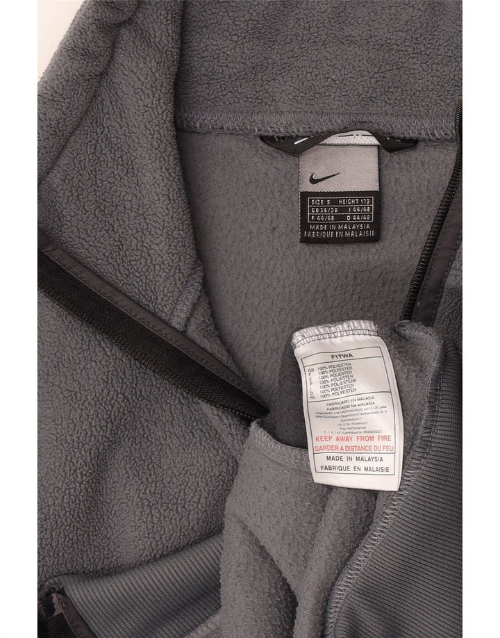 Nike Herren Fleecejacke UK 36/38 Small Grau Polyester