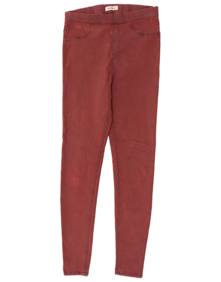 Marks & Spencer Damen Jegging-Jeans UK 12 Medium W30 L30 Rote Baumwolle