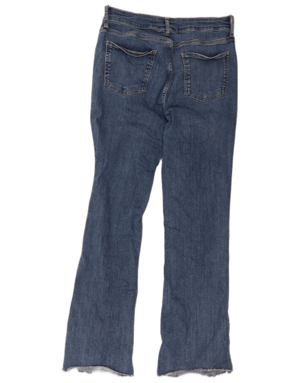 Zara Damen Bootcut Jeans EU 40 Medium W30 L29 Blau