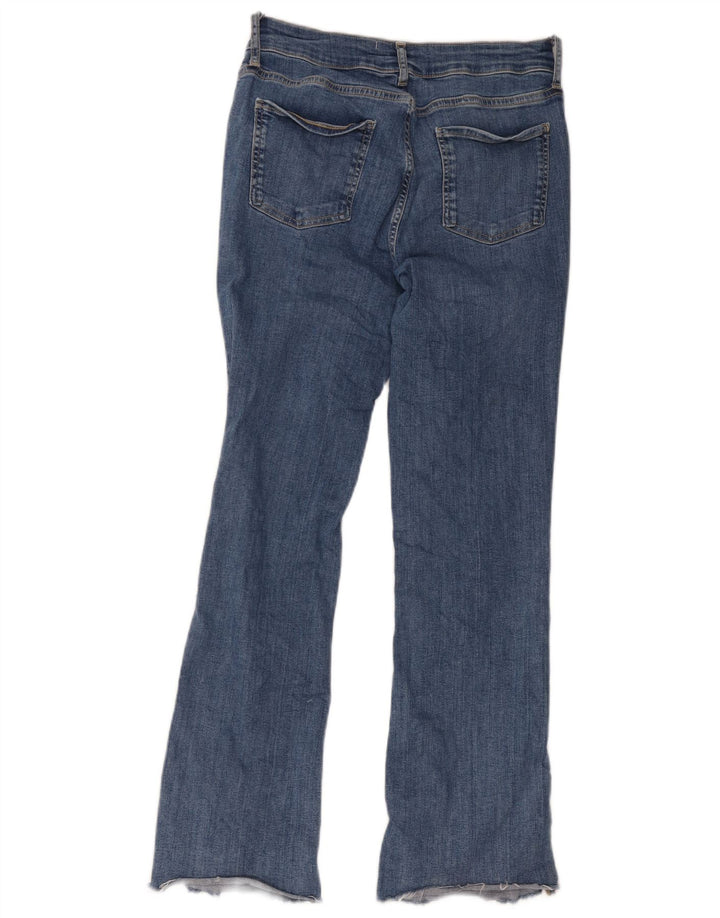 Zara Damen Bootcut Jeans EU 40 Medium W30 L29 Blau