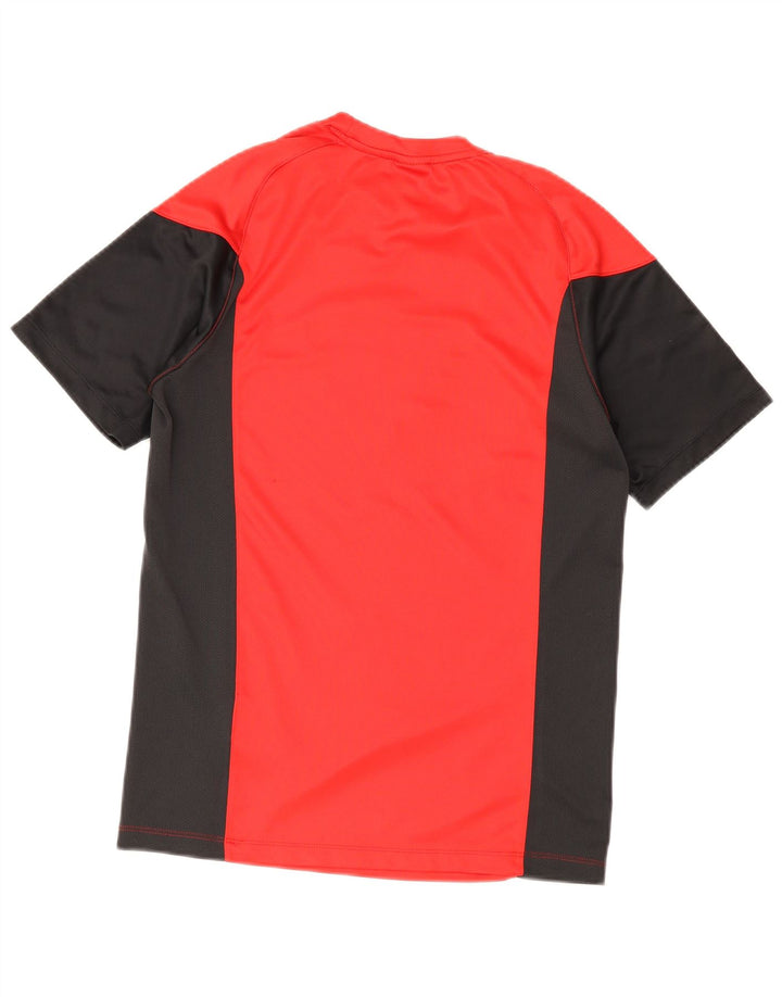 Nike Herren-T-Shirt mit Dri-Fit-Grafik, Größe S, rotes Farbblock-Polyester