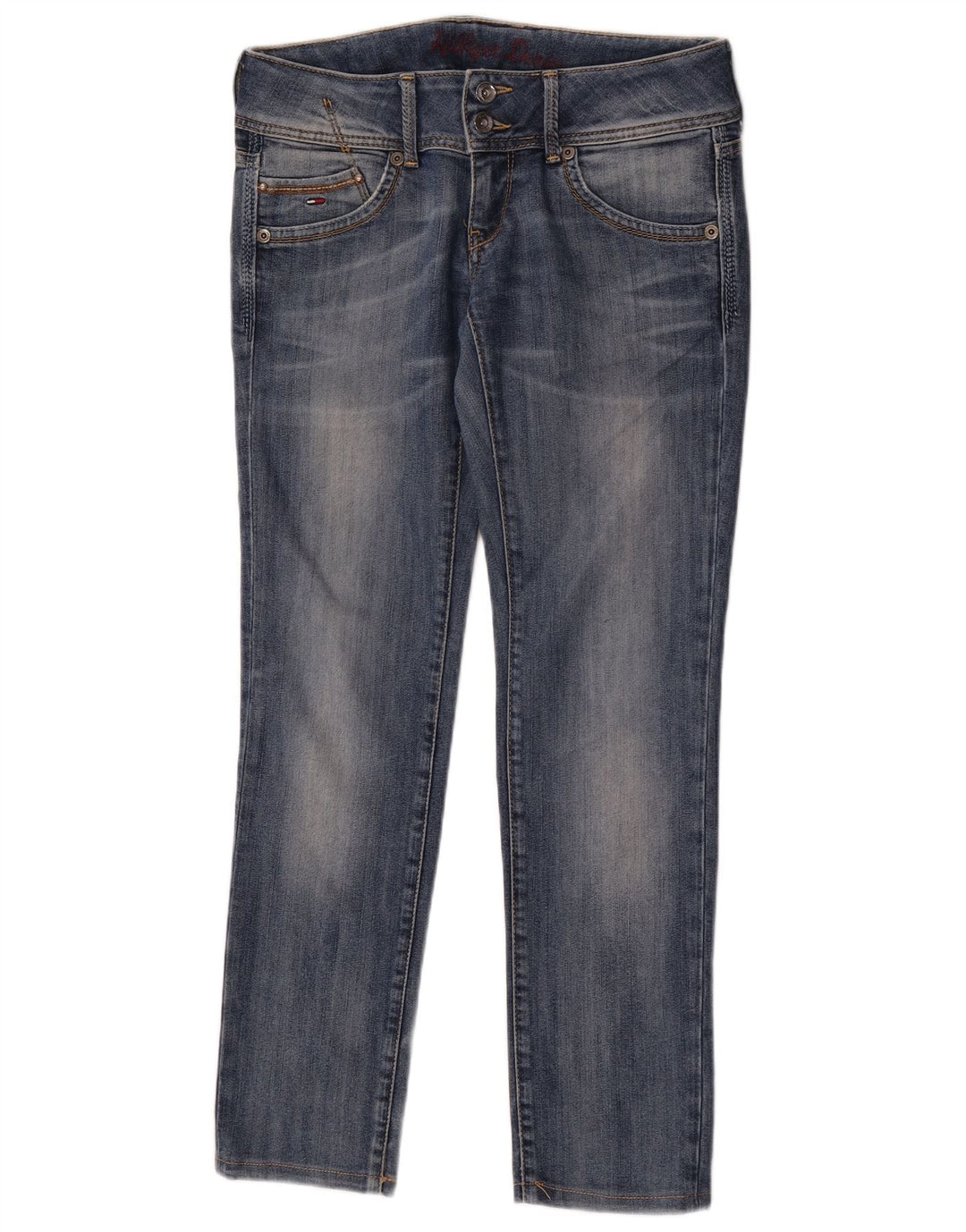 Tommy Hilfiger Damen Slim Jeans W30 L29 Blaue Baumwolle