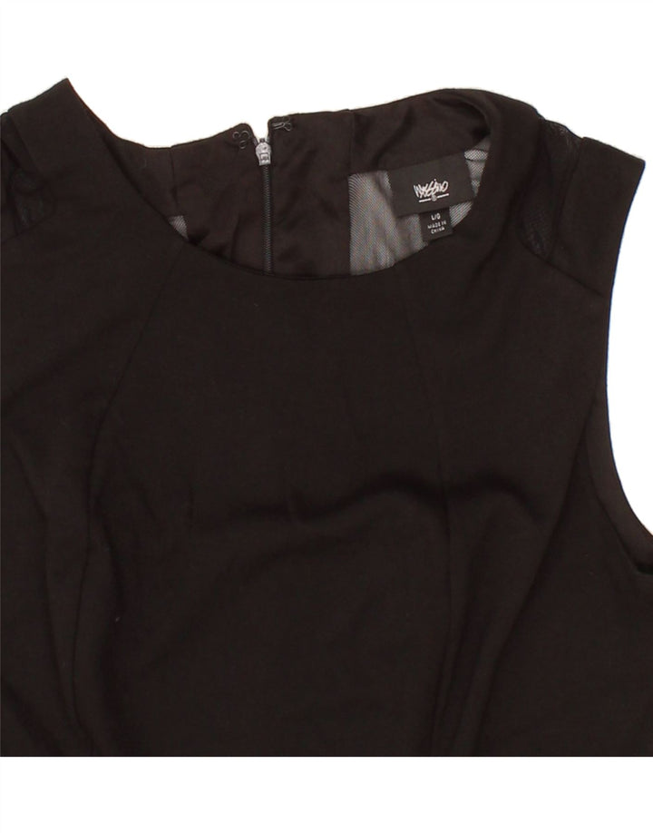 MOSSIMO Womens Sleeveless Blouse Top UK 16 Large Black Polyester Vintage Mossimo and Second-Hand Mossimo from Messina Hembry 