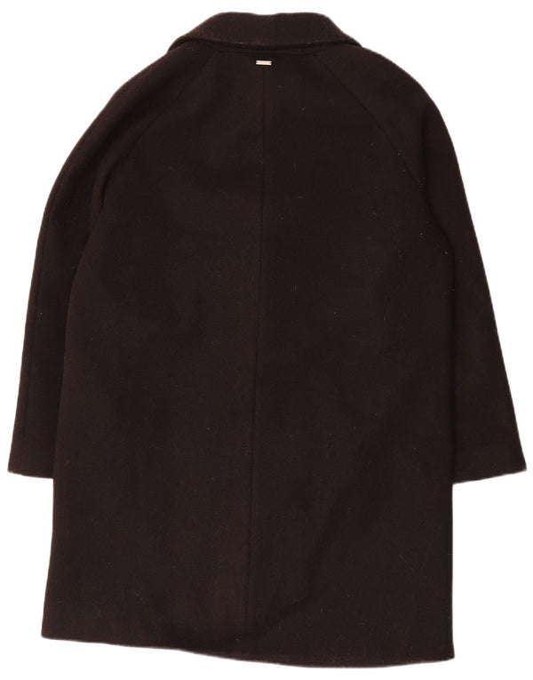 Guess Übergroßer zweireihiger Damenmantel UK 10 Small Schwarz Polyester