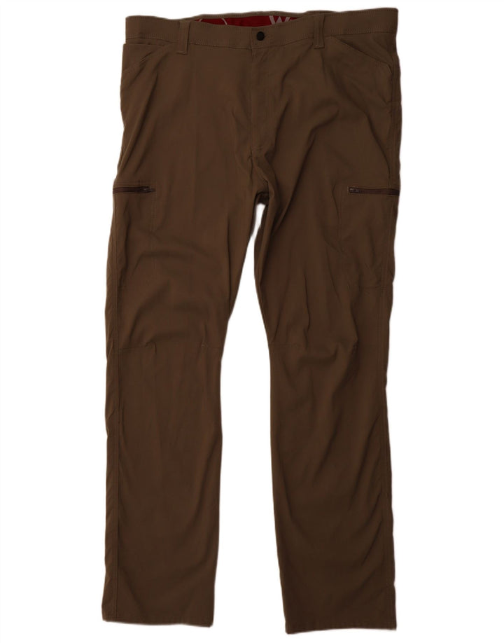 WRANGLER Gerade Wander-Cargohose für Herren, W40, L32, Khaki, Nylon