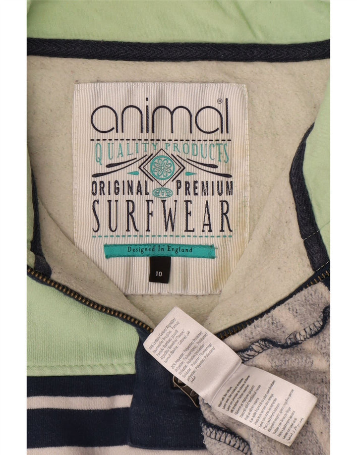Animal Damen-Sweatshirt in Übergröße, Gr. 10, Größe S, Marineblau gestreift