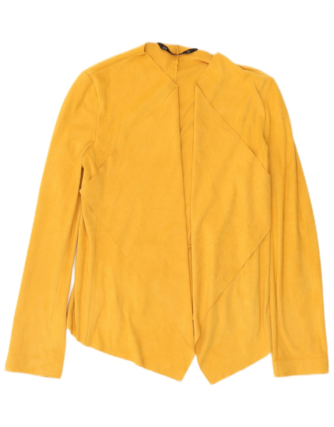 Zara Damen-Blazer, übergroß, offen, Gr. 6, XS, Gelb, Polyester