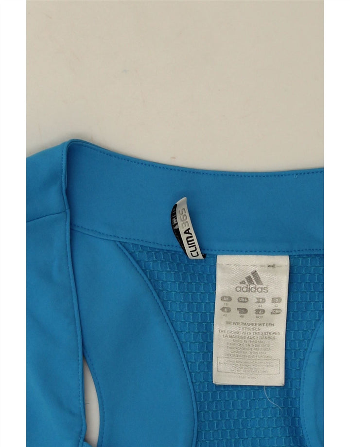 Adidas Damen Clima 365 Weste Top UK 16 Large Blau Polyester