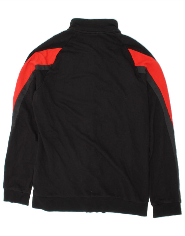 ADIDAS Boys Graphic Tracksuit Top Jacket 15-16 Years Black Colourblock Vintage Adidas and Second-Hand Adidas from Messina Hembry 