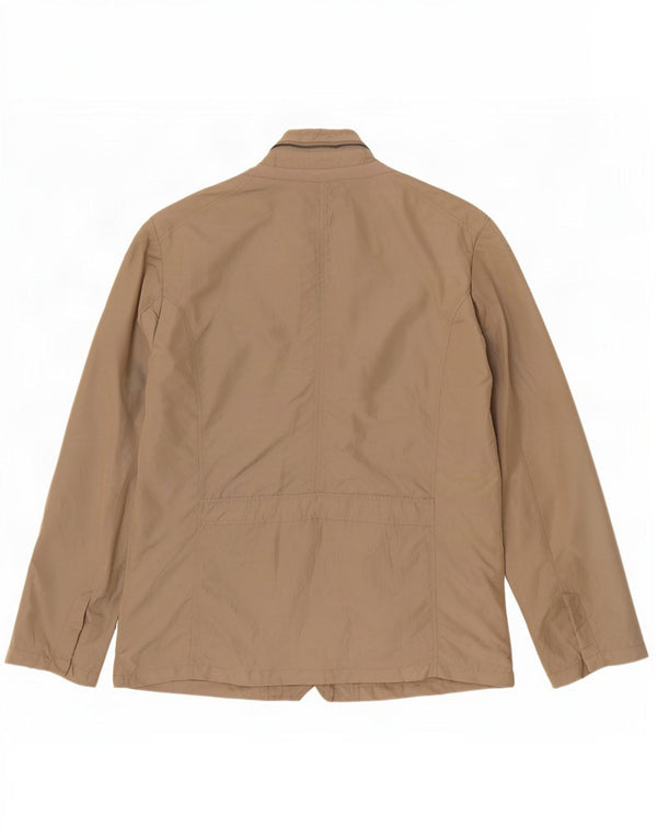 Geox Herren Respira Hooded Utility Jacke UK 46 3XL Beige Polyamid