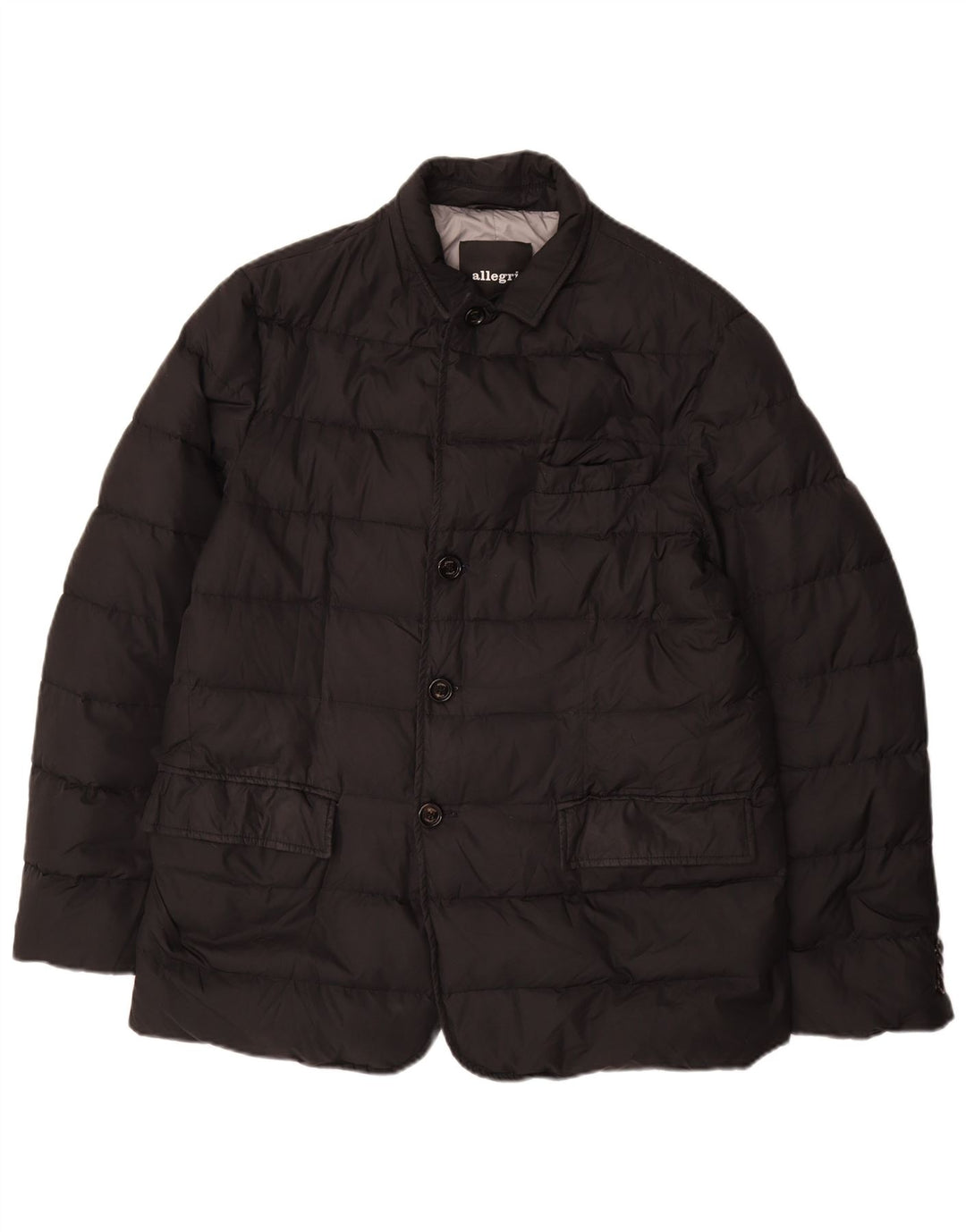 Allegri Herren Wattierte Jacke IT 54 2XL Schwarz Polyester