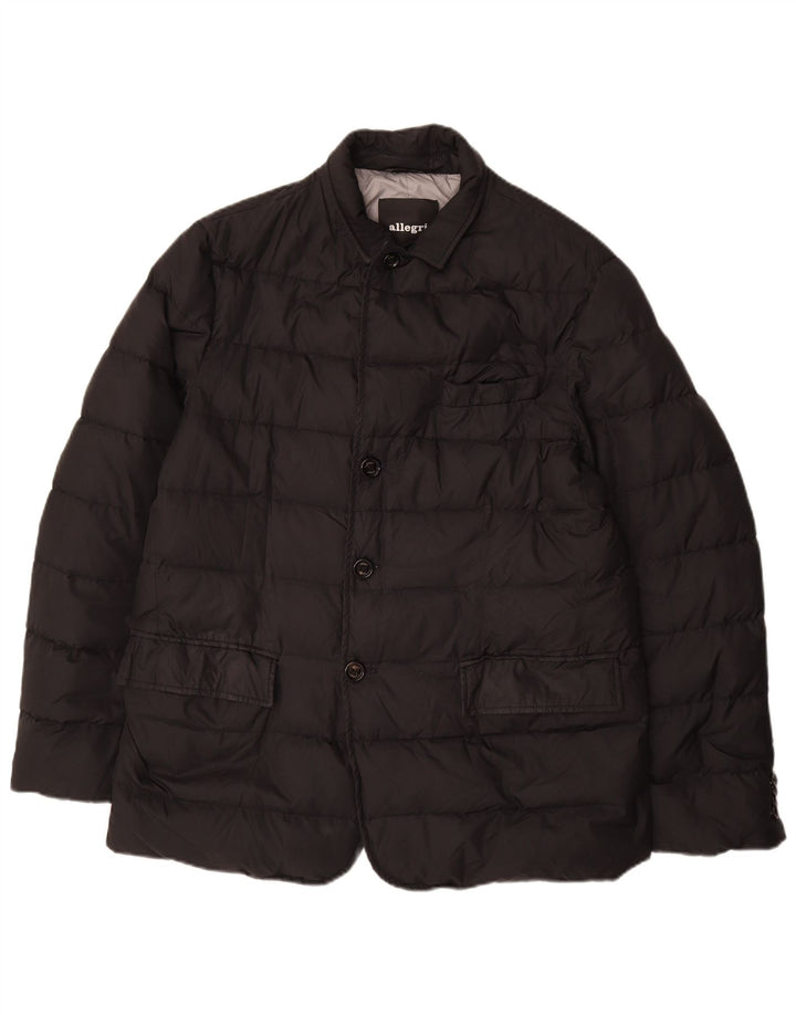 Allegri Herren Wattierte Jacke IT 54 2XL Schwarz Polyester