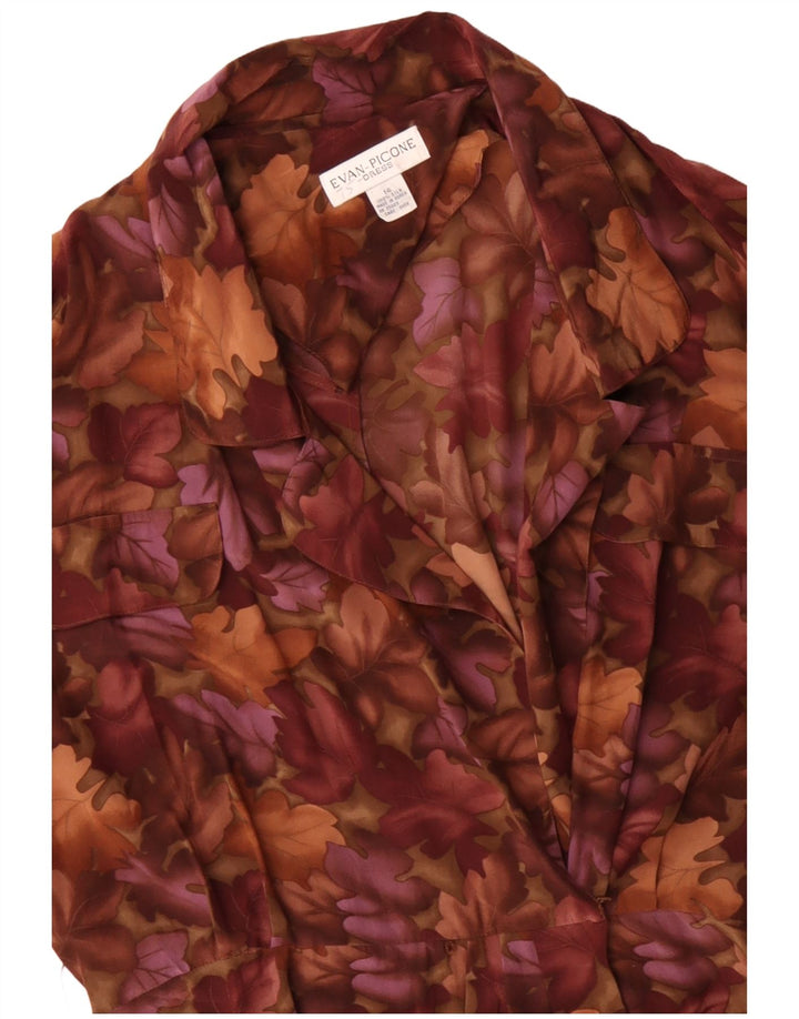 EVAN PICONE Damen Figurbetontes Kleid UK 14 Mittel Mehrfarbig Blumenmuster