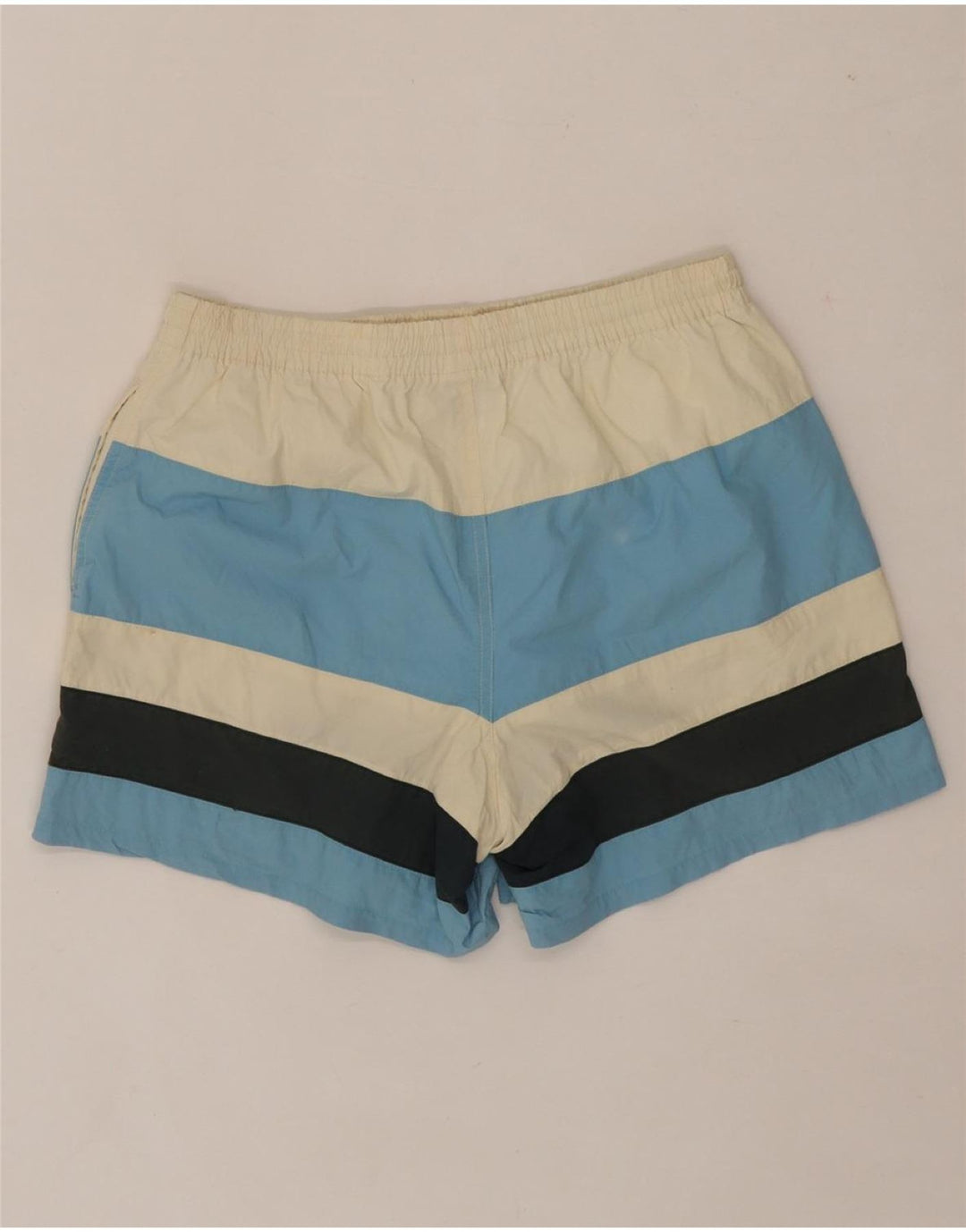 FILA Mens Graphic Swimming Shorts IT 50 Large  Multicoloured Striped Vintage Fila and Second-Hand Fila from Messina Hembry 