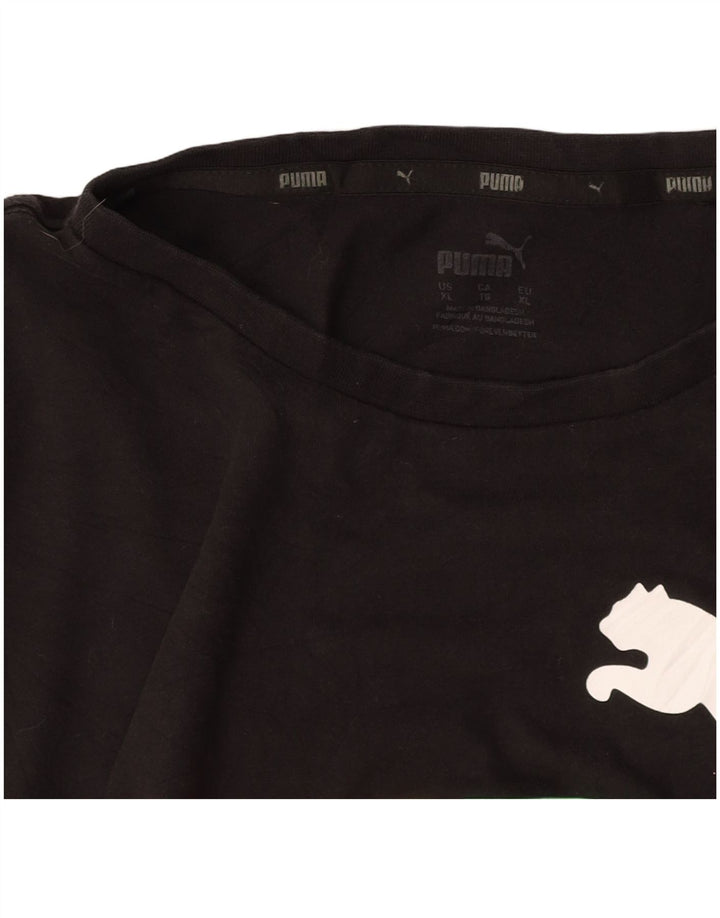 PUMA Herren Graphic T-Shirt Top XL Schwarz