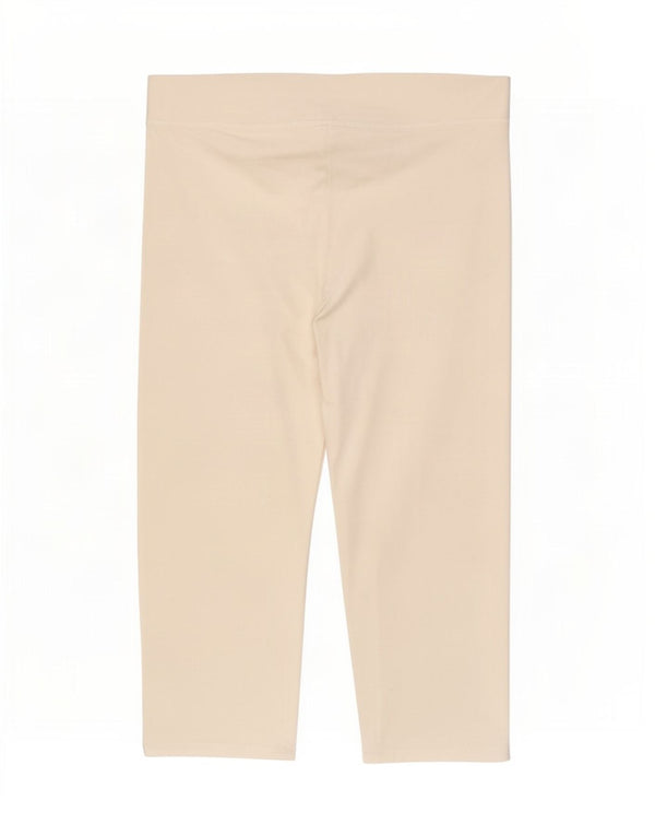 Marks & Spencer Capri-Leggings für Damen, UK 14, Größe L, weiße Baumwolle