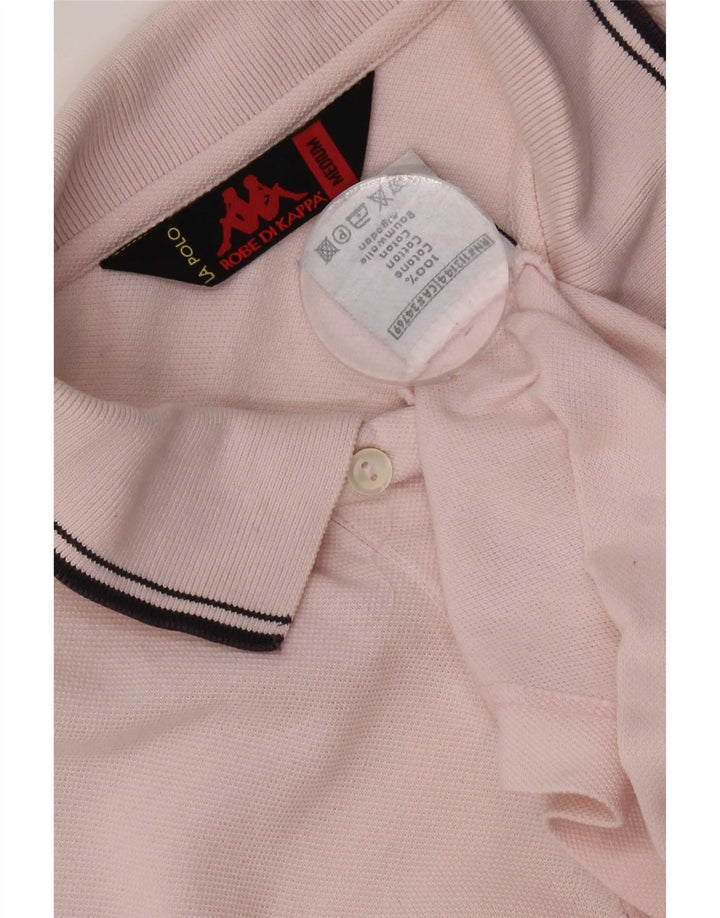 Kappa Herren-Poloshirt aus mittelrosa Baumwolle