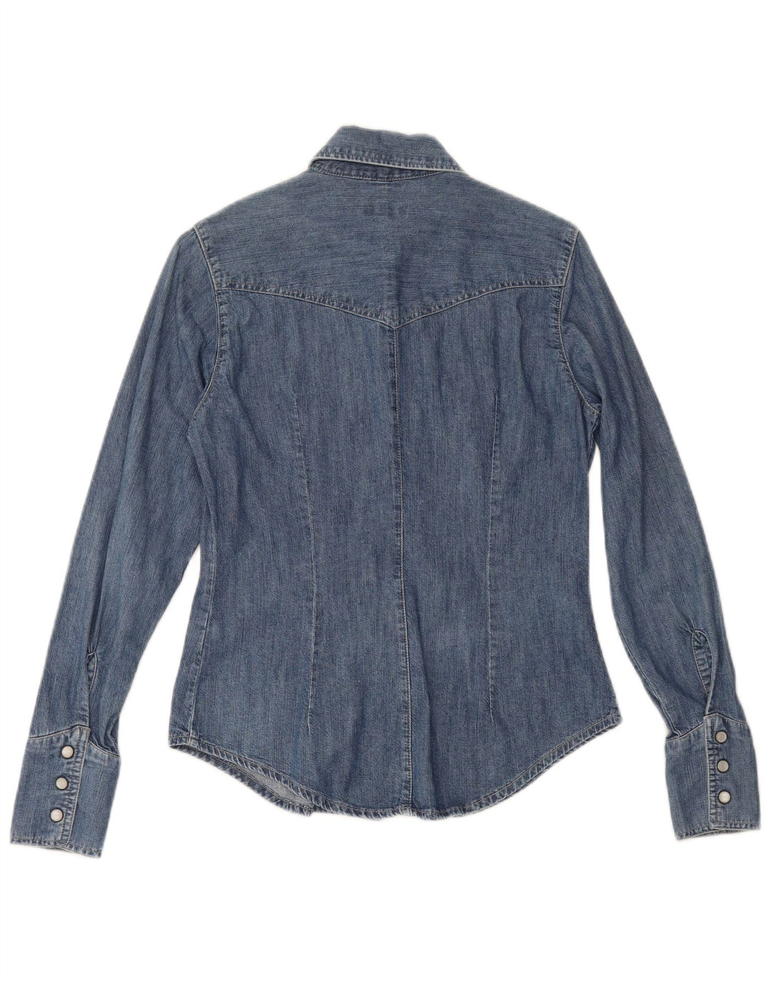 CARRERA Damen Jeanshemd UK 10 Small Blaue Baumwolle