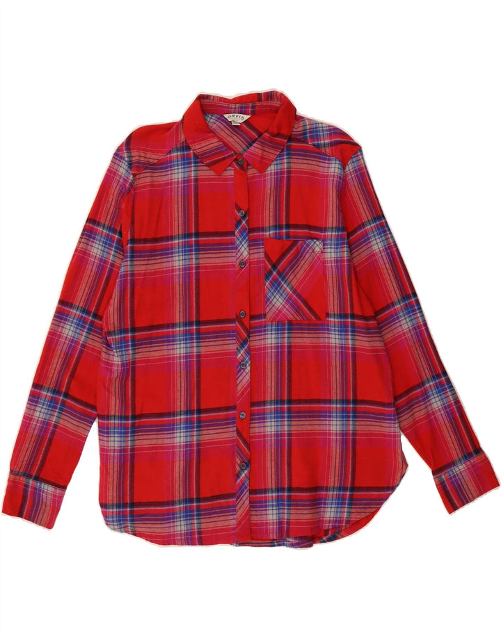 ORVIS Womens Flannel Shirt UK 18 XL Red Check Cotton Vintage Orvis and Second-Hand Orvis from Messina Hembry 