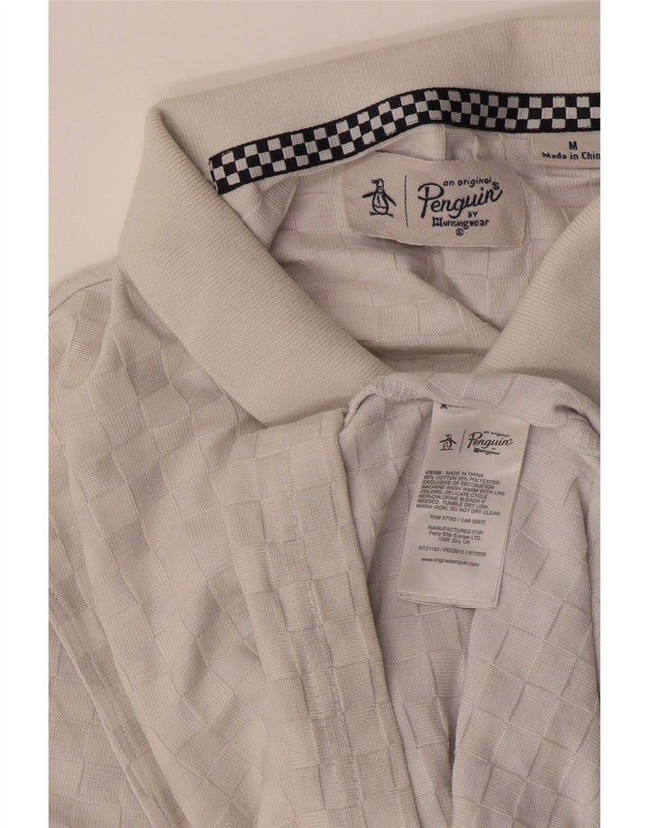 Penguin Herren-Poloshirt aus mittelgrauer Baumwolle