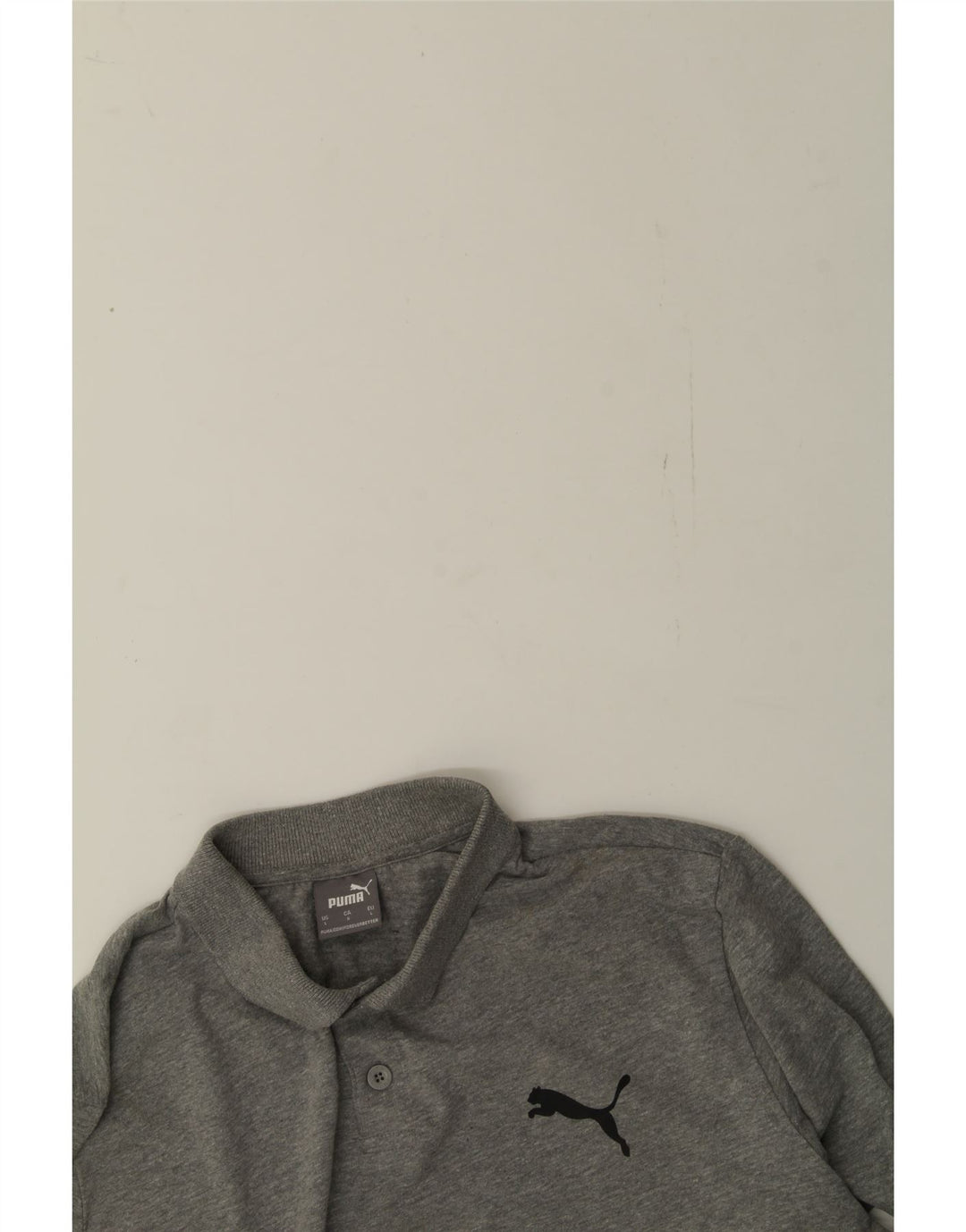 PUMA Mens Polo Shirt Large Grey Vintage Puma and Second-Hand Puma from Messina Hembry 