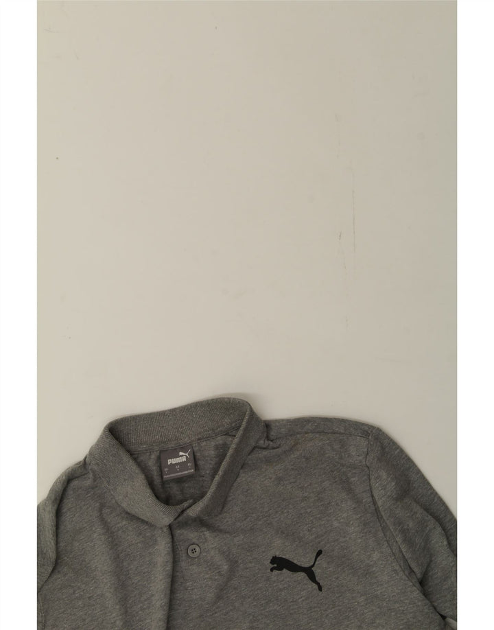 PUMA Mens Polo Shirt Large Grey Vintage Puma and Second-Hand Puma from Messina Hembry 
