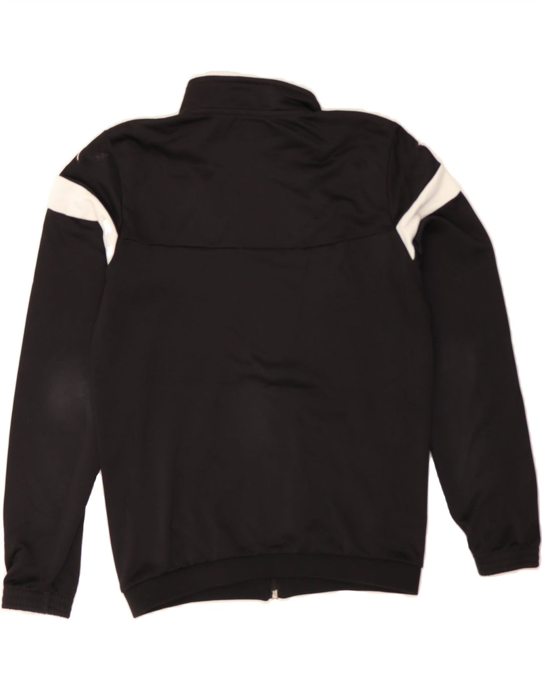 KAPPA Boys Graphic Tracksuit Top Jacket 13-14 Years Black Colourblock Vintage Kappa and Second-Hand Kappa from Messina Hembry 