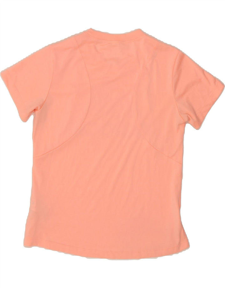 ADIDAS Womens Graphic T-Shirt Top UK 12/14 Medium Pink Polyester Vintage Adidas and Second-Hand Adidas from Messina Hembry 
