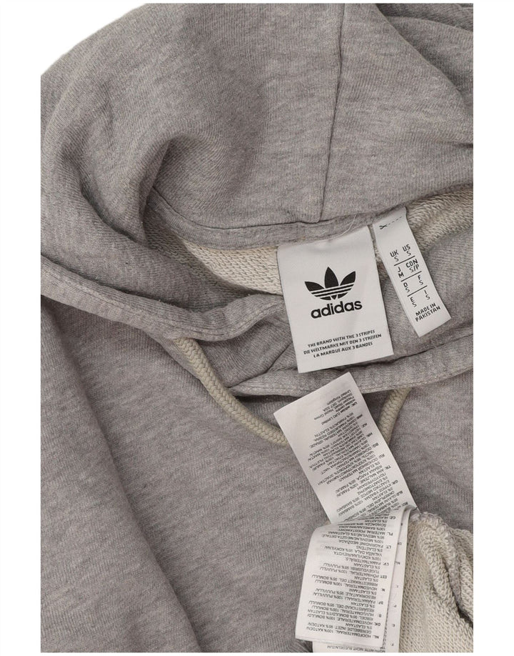 ADIDAS Herren Kapuzenpullover, klein, grau gefleckte Baumwolle